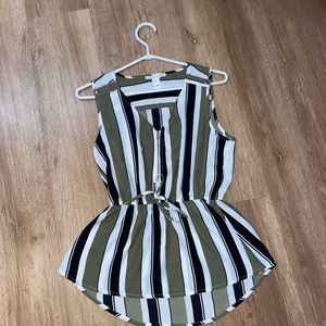 Stripped Dress Shirt/Blouse